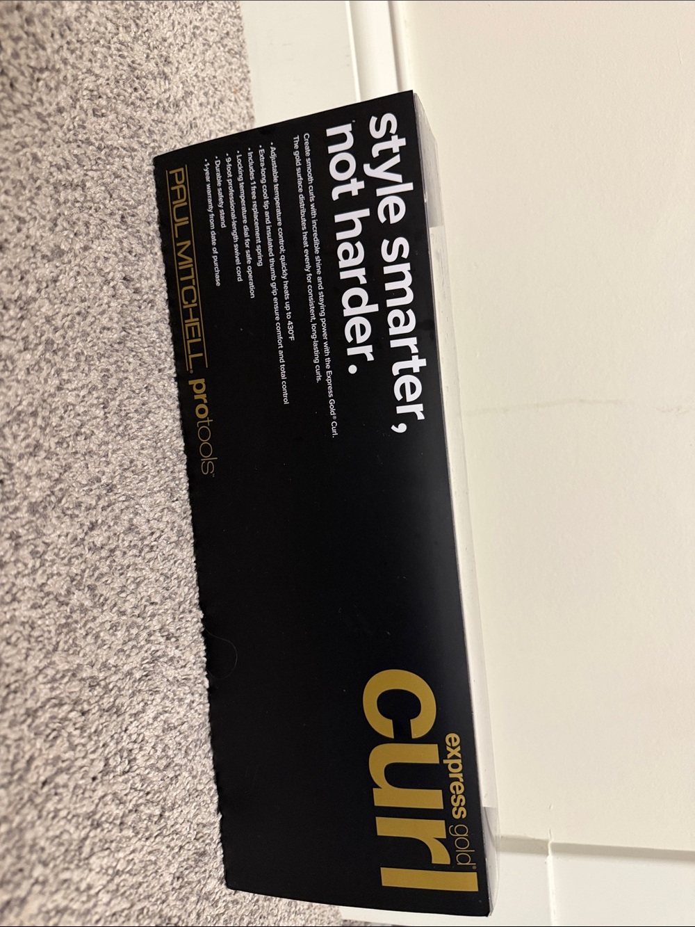 Paul Mitchell Protools Express Gold Curling Iron - Gold and Black - Picture 2 of 2